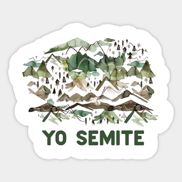 Yo semite Sticker by ninoladesign